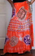Load image into Gallery viewer, 100% Fine Rayon Wrap Skirt ! Tie-Dye Print ! One Size Fits Most !