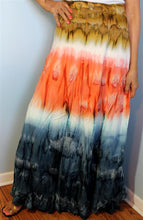 Load image into Gallery viewer, 100% Fine Rayon Wrap Skirt ! Tie-Dye Print ! One Size Fits Most !