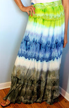 Load image into Gallery viewer, 100% Fine Rayon Wrap Skirt ! Tie-Dye Print ! One Size Fits Most !