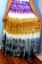 Load image into Gallery viewer, 100-fine-rayon-wrap-skirt-tie-dye-print